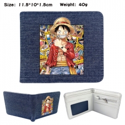 One Piece Anime denim folding ...