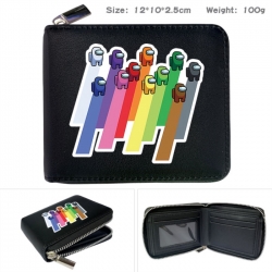 Among us Anime zipper black le...