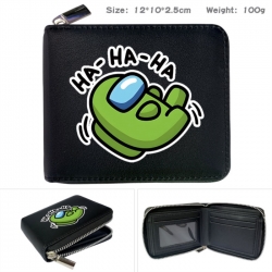 Among us Anime zipper black le...