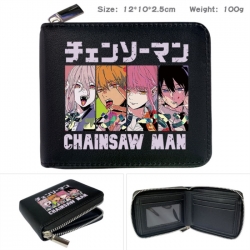 Chainsaw man Anime zipper blac...