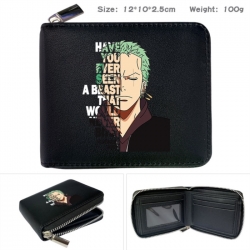 One Piece Anime zipper black l...