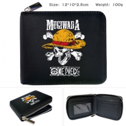 One Piece Anime zipper black l...