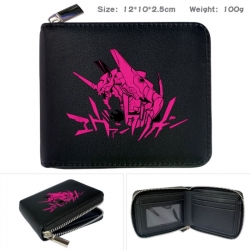 EVA Anime zipper black leather...