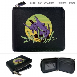 EVA Anime zipper black leather...