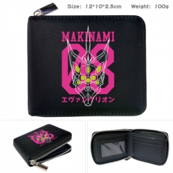 EVA Anime zipper black leather...