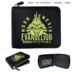 EVA Anime zipper black leather...