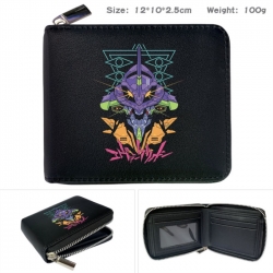EVA Anime zipper black leather...