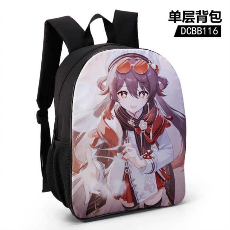 Genshin Impact Single layer backpack for gaming