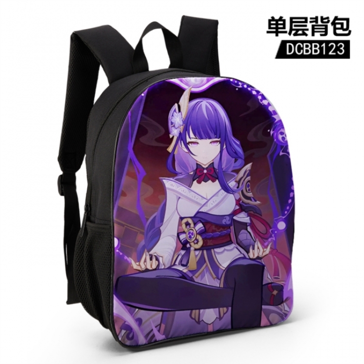 Genshin Impact Single layer backpack for gaming