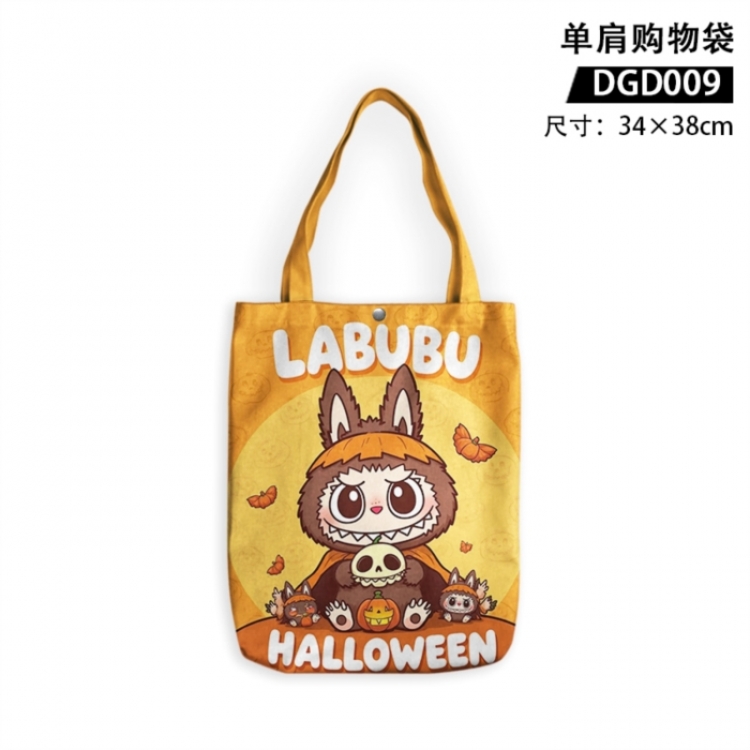 Labubu  Trendy One Shoulder Shopping Bag 34X38CM