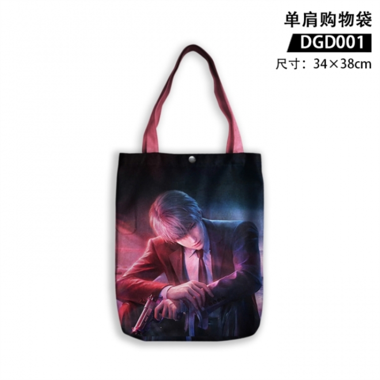 Love and Deepspace Trendy One Shoulder Shopping Bag 34X38CM