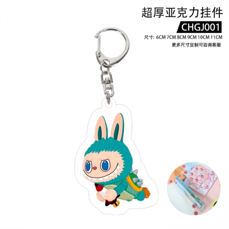 Labubu Trendy Play Ultra Thick Acrylic Pendant 5cm