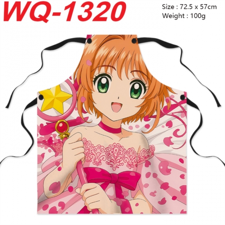 Card Captor Sakura Anime full-color printed apron 72.5x57cm