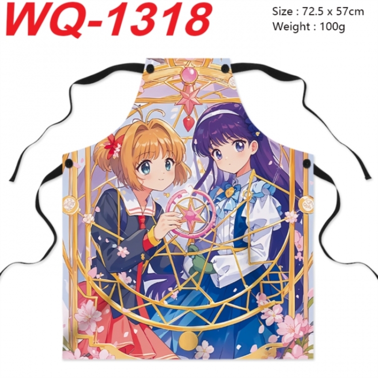Card Captor Sakura Anime full-color printed apron 72.5x57cm