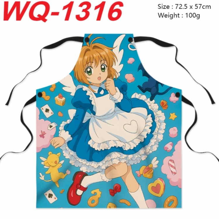 Card Captor Sakura Anime full-color printed apron 72.5x57cm