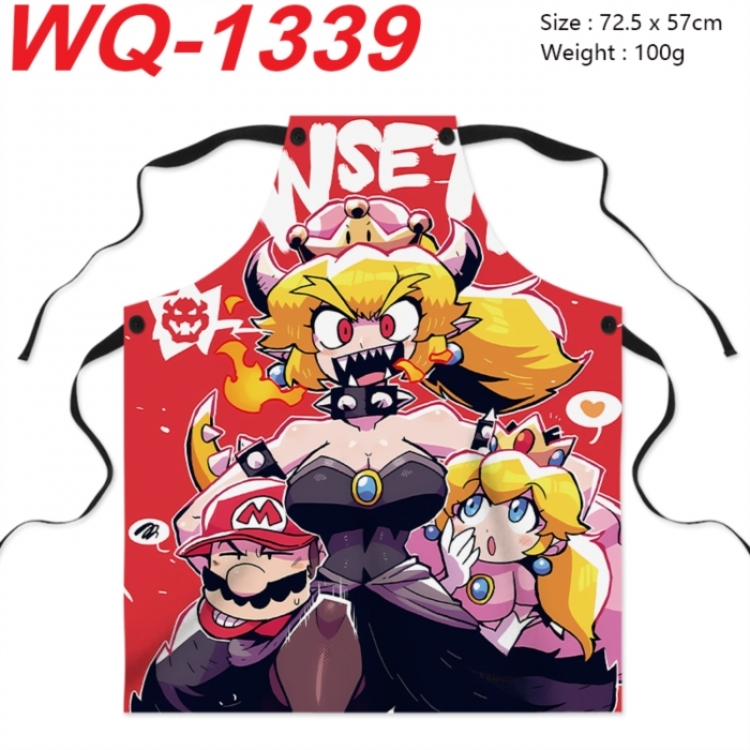 Super Mario Anime full-color printed apron 72.5x57cm
