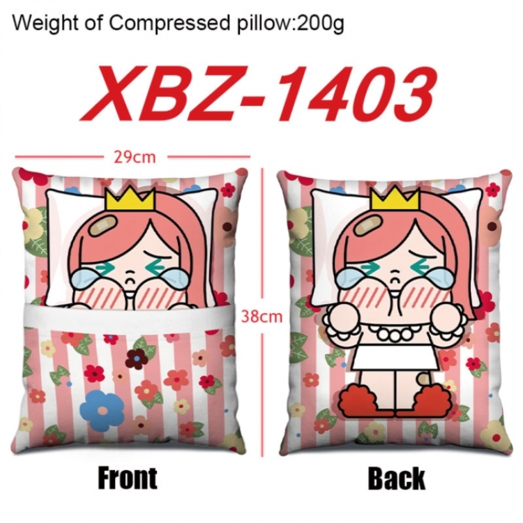 CryBaby Anime Square Crystal Velvet Pillow 29X38cm