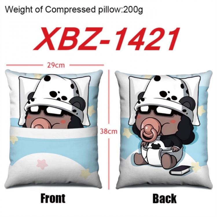 One Piece Anime Square Crystal Velvet Pillow 29X38cm