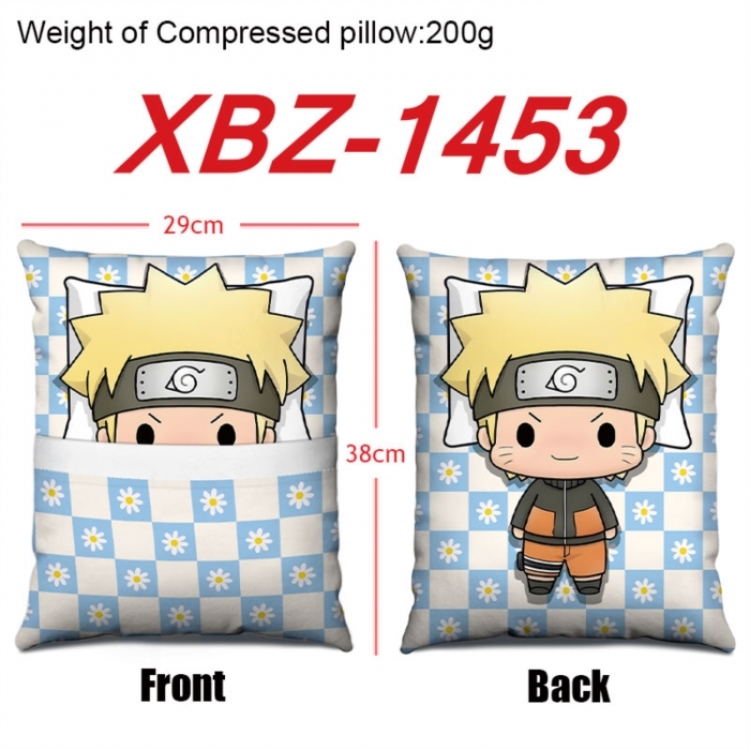 Naruto Anime Square Crystal Velvet Pillow 29X38cm