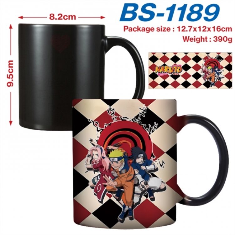 Naruto  Anime high-temperature color-changing printing ceramic mug 400ml