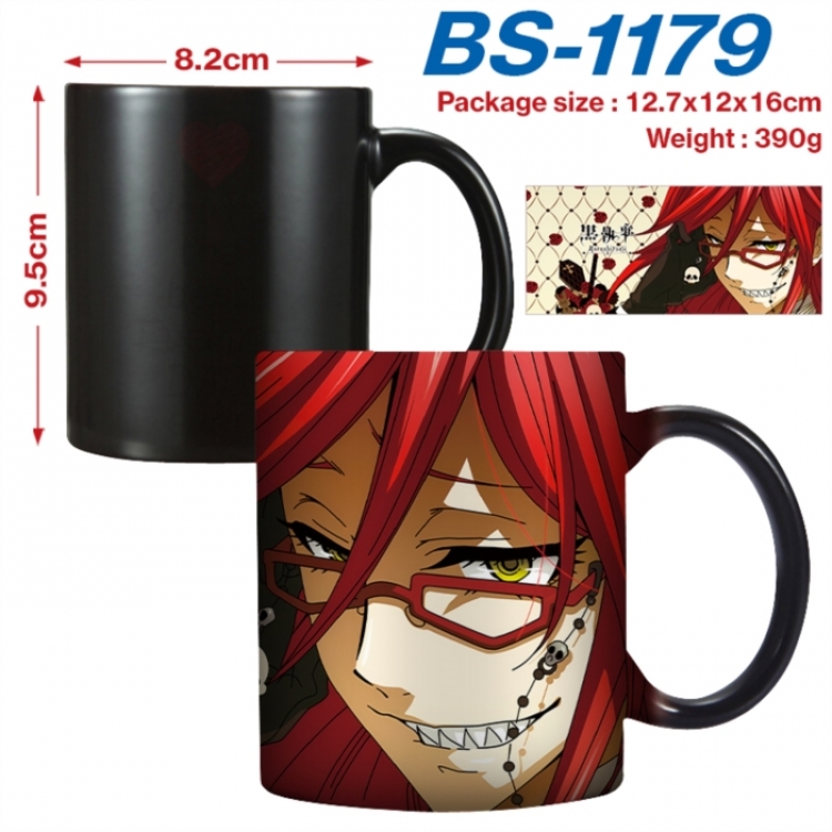 Kuroshitsuji  Anime high-temperature color-changing printing ceramic mug 400ml