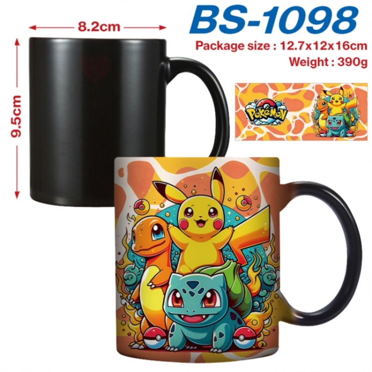 Pokemon Anime high-temperature color-changing printing ceramic mug 400ml