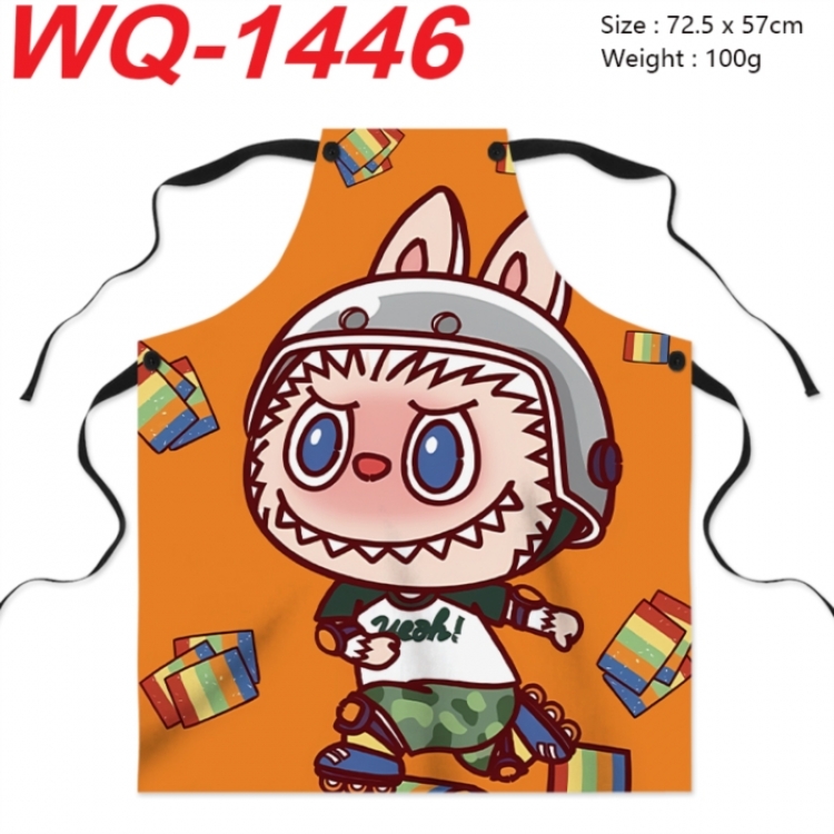 Labubu Anime full-color printed apron 72.5x57cm