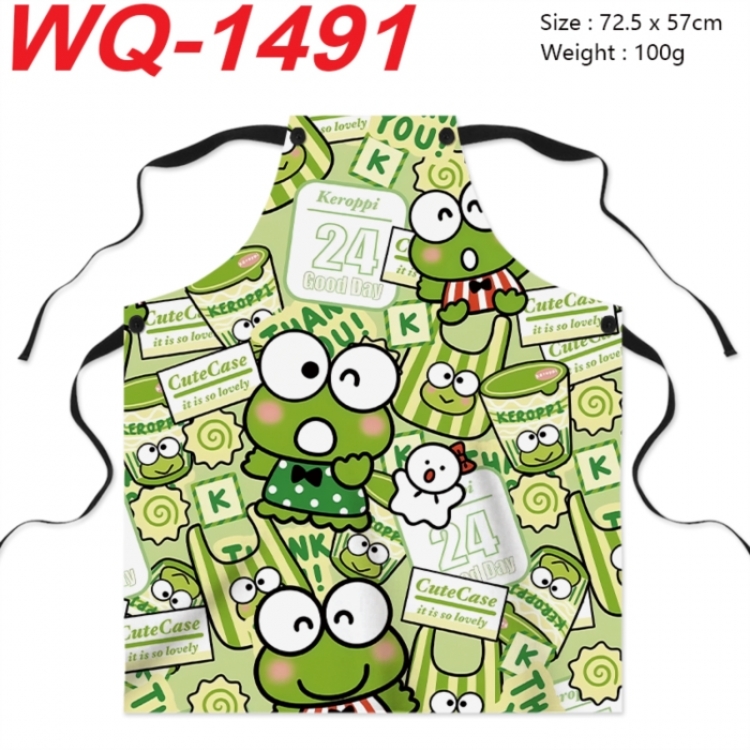 Sanrio Anime full-color printed apron 72.5x57cm