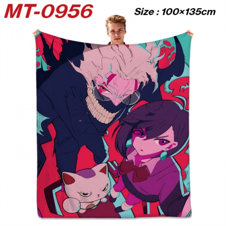 DANDADAN Anime flannel blanket air conditioner quilt double-sided printing 100x135cm