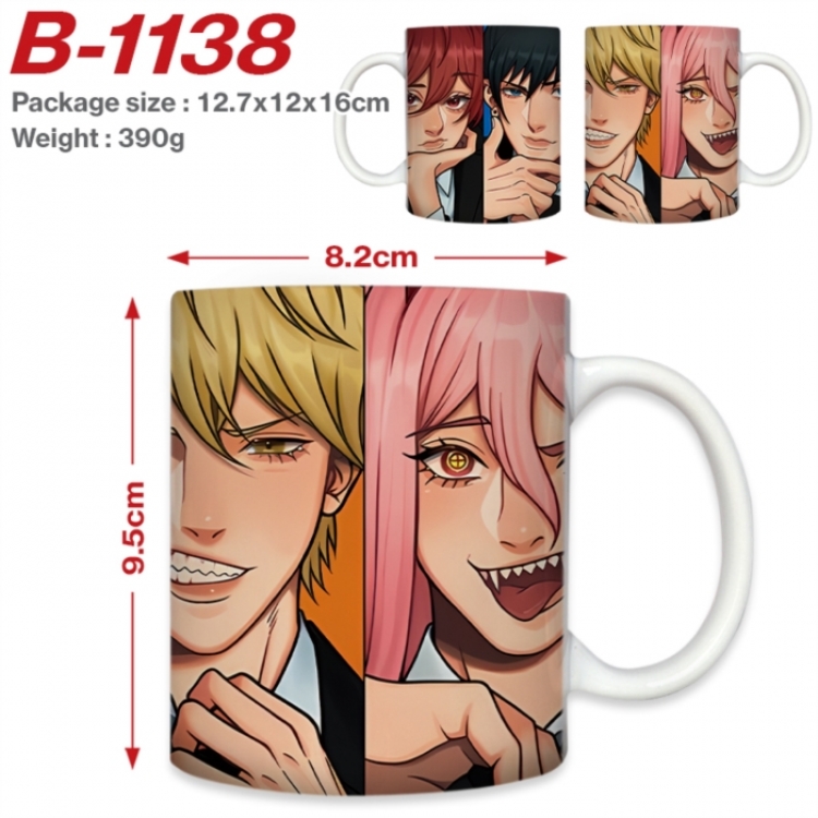 Chainsaw Man Anime printed ceramic mug 400ml (single carton foam packaging) 