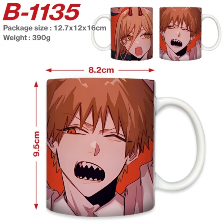 Chainsaw Man Anime printed ceramic mug 400ml (single carton foam packaging) 