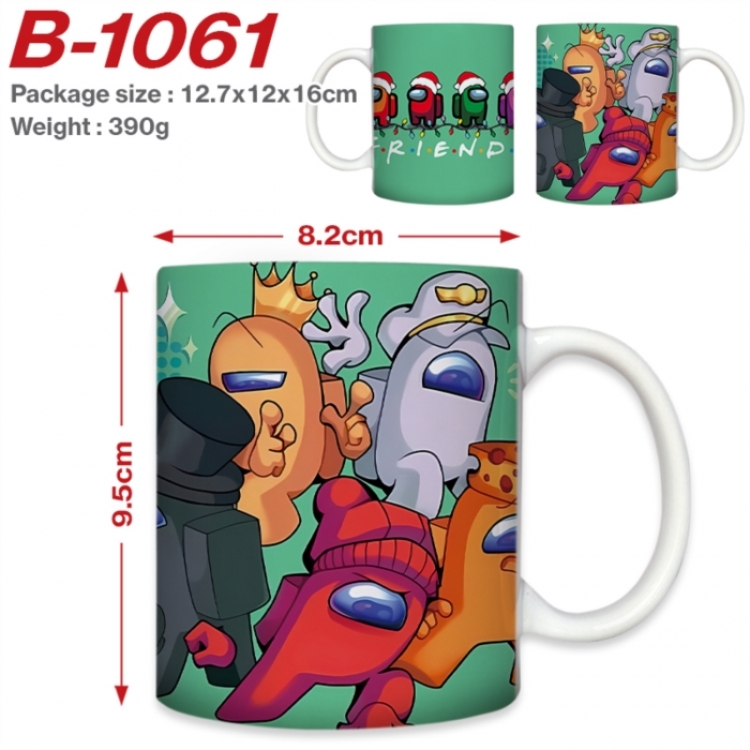 Among us Anime printed ceramic mug 400ml (single carton foam packaging) 