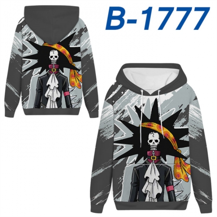 One Piece Anime full-color health cloth hooded sweatshirt from S to 4XL 