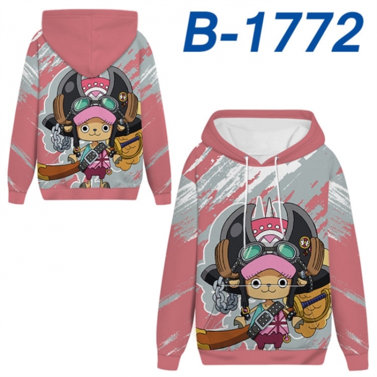 One Piece Anime full-color health cloth hooded sweatshirt from S to 4XL 