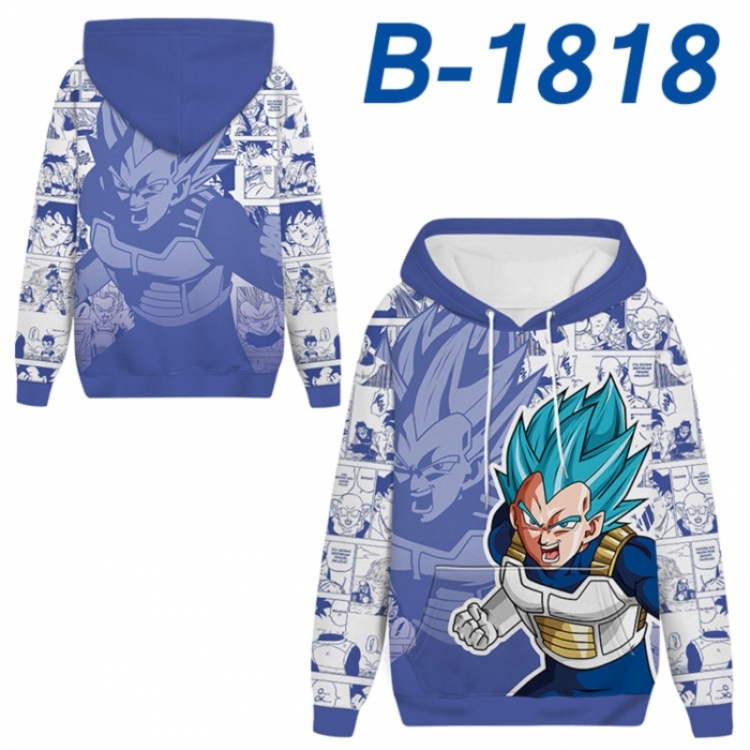 DRAGON BALL Anime full-color health cloth hooded sweatshirt from S to 4XL 