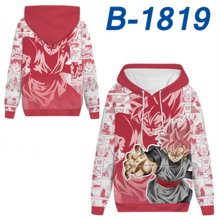 DRAGON BALL Anime full-color health cloth hooded sweatshirt from S to 4XL 