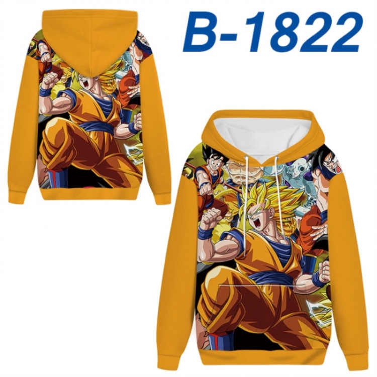 DRAGON BALL Anime full-color health cloth hooded sweatshirt from S to 4XL 