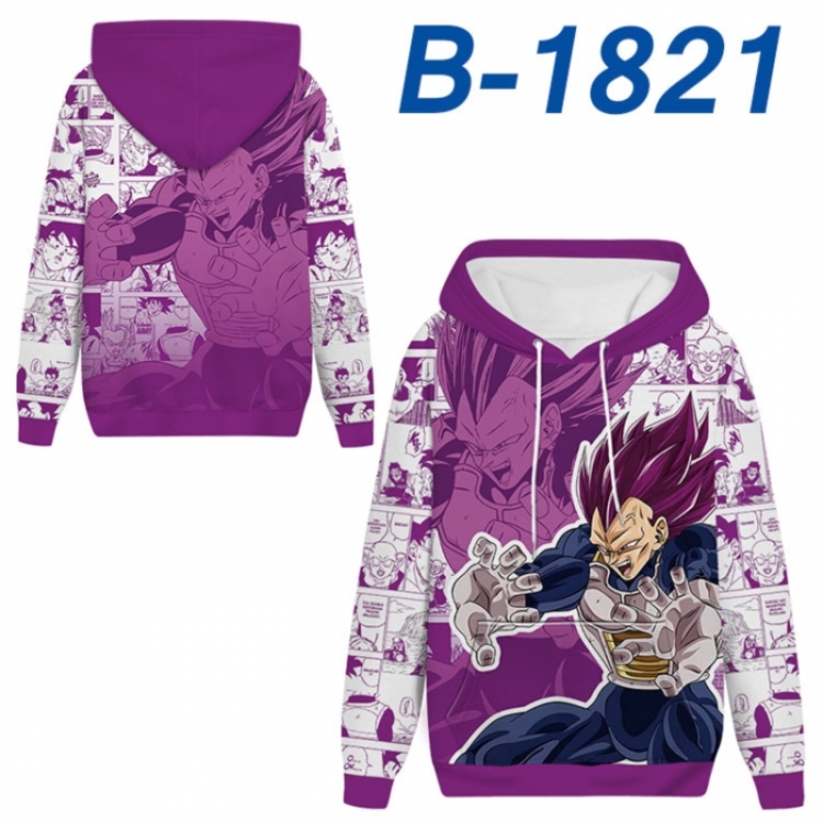 DRAGON BALL Anime full-color health cloth hooded sweatshirt from S to 4XL 