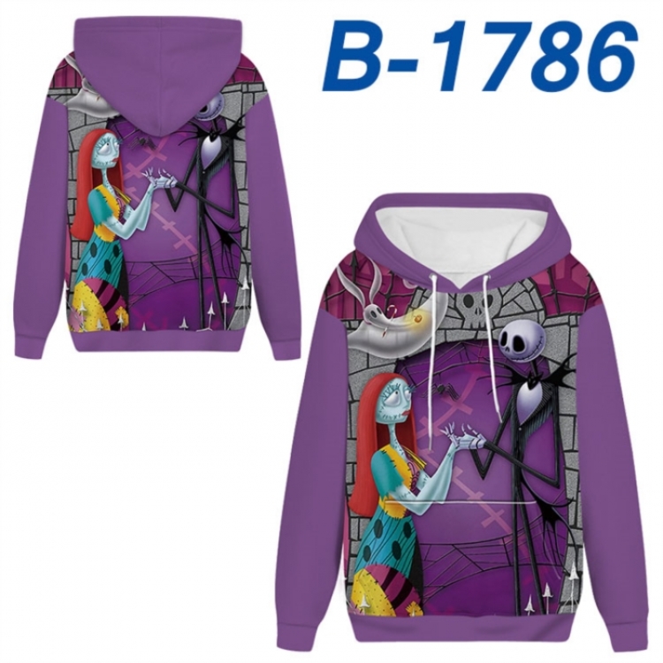 The Nightmare Before Christmas Anime full-color health cloth hooded sweatshirt from S to 4XL 