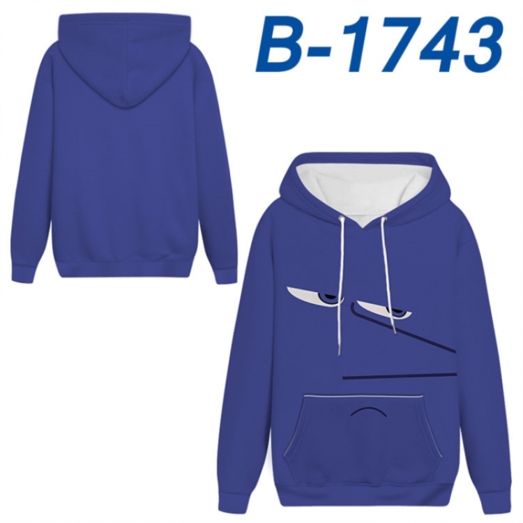 Inside Out Anime full-color health cloth hooded sweatshirt from S to 4XL 