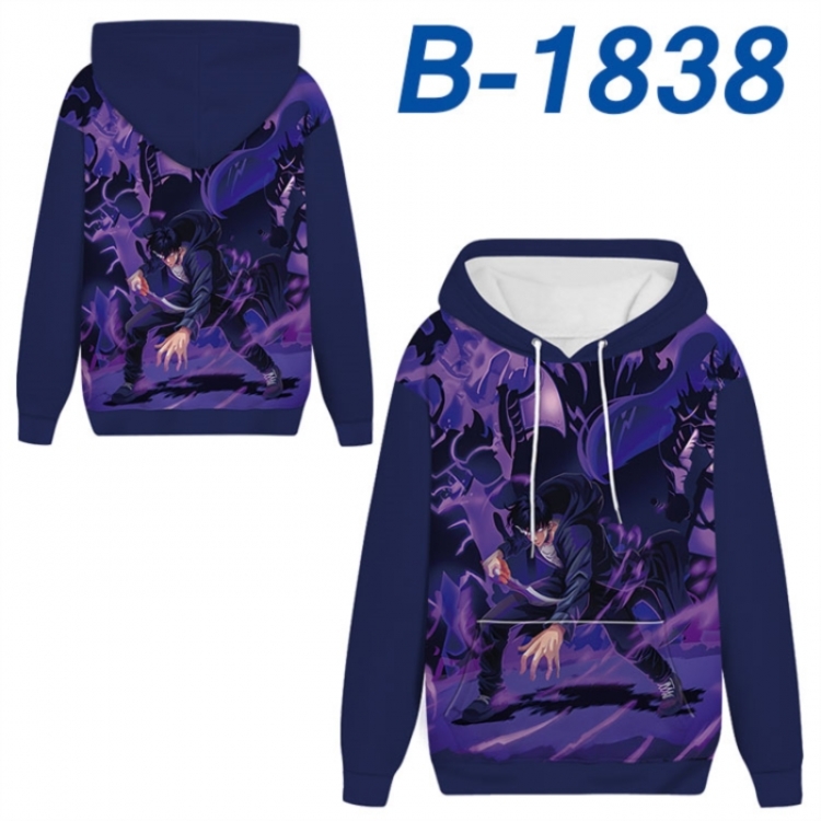 Solo Leveling:Arise Anime full-color health cloth hooded sweatshirt from S to 4XL 