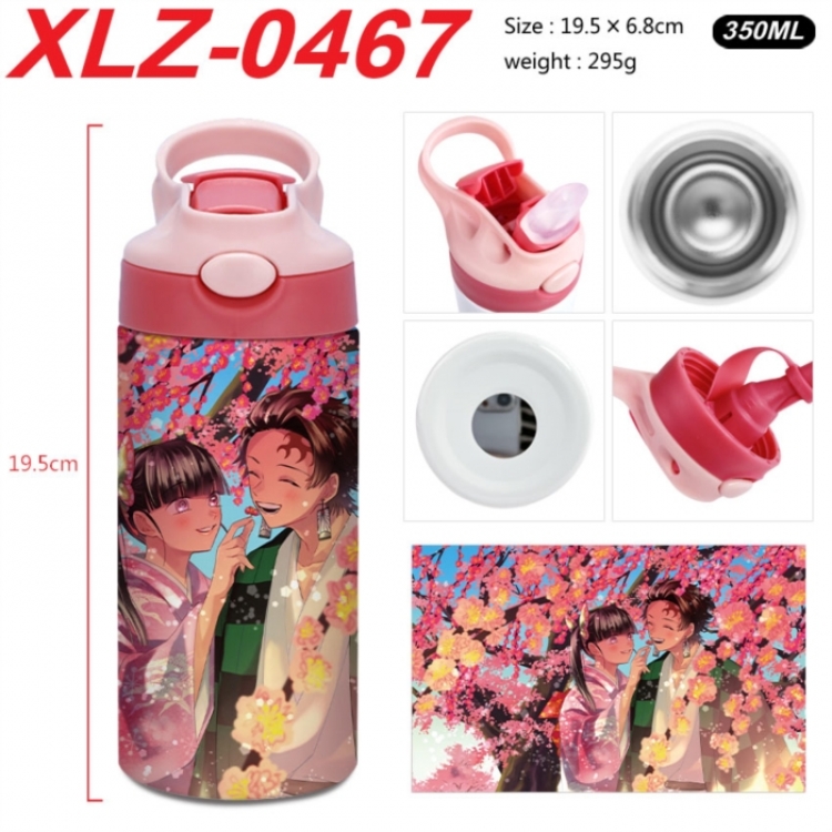 Demon Slayer Kimets 304 stainless steel portable insulated cup 19.5X6.8CM 350ml