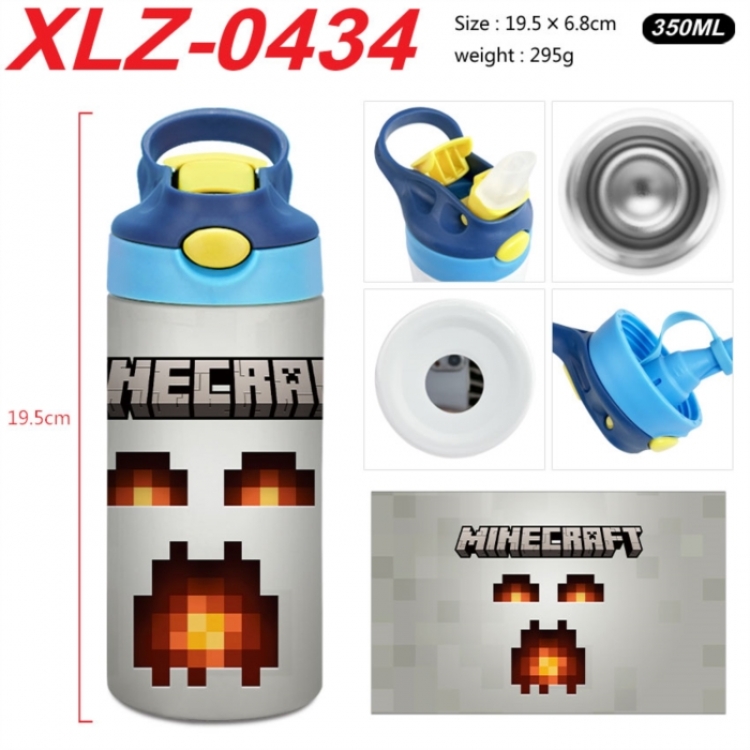 Minecraft 304 stainless steel portable insulated cup 19.5X6.8CM 350ml
