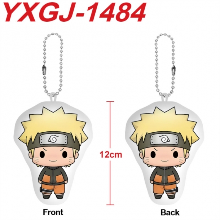 Naruto Anime full-color printed alien plush pendant keychain price for 5 pcs
