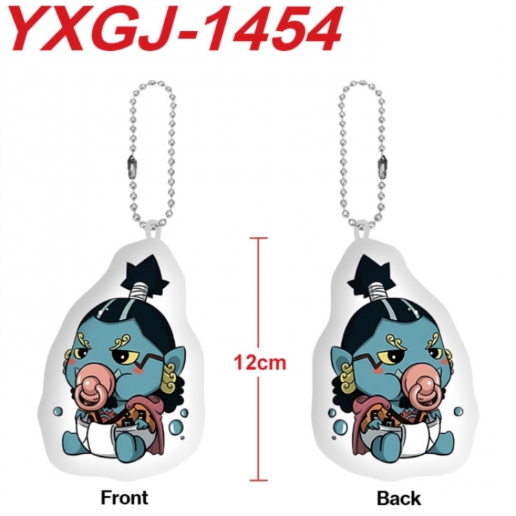 One Piece Anime full-color printed alien plush pendant keychain price for 5 pcs