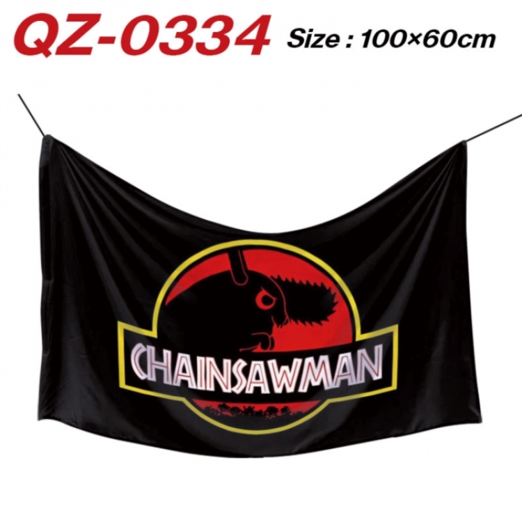 Chainsaw Man Anime Full Color Watermark Printing Banner 100X60CM