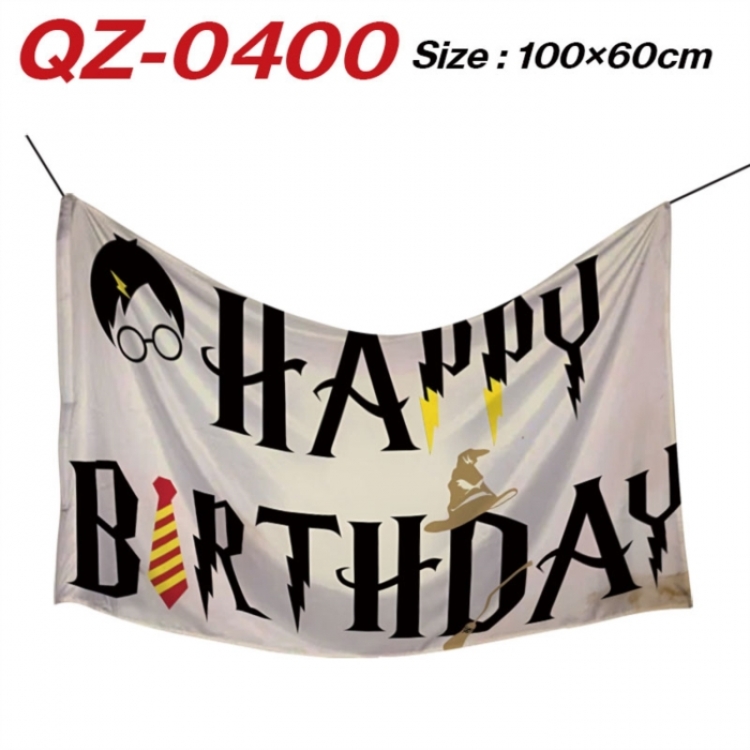Harry Potter  Anime Full Color Watermark Printing Banner 100X60CM