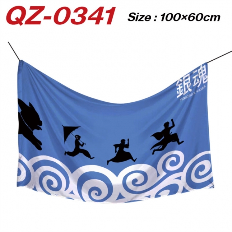 Gintama Anime Full Color Watermark Printing Banner 100X60CM