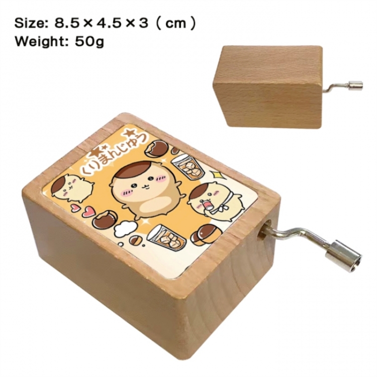Chiikawa Anime printed wooden music box music box music box Christmas gift 8.5x4.5x3cm