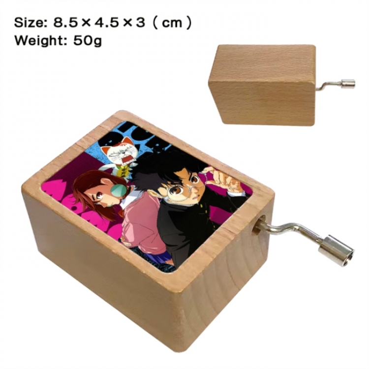 DANDADAN Anime printed wooden music box music box music box Christmas gift 8.5x4.5x3cm